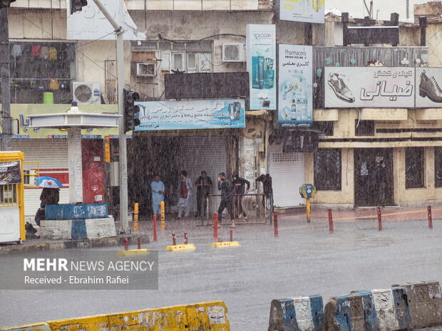 بارش باران در بندرعباس