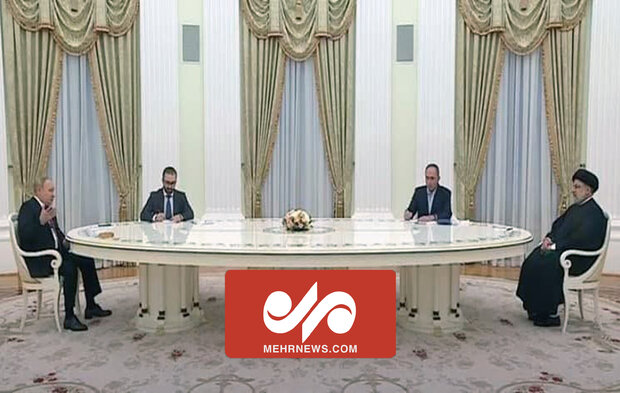 نشست مشترک رئیس جمهور و ولادیمر پوتین