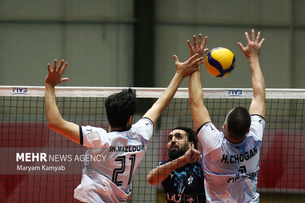 Peykan Tehran vs Gonbad Municipality volleyball league
