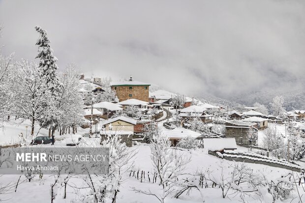 بهمنان در اولین بارش برف زمستانه