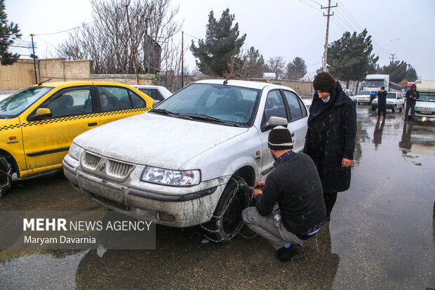 جاده های برفی خراسان شمالی