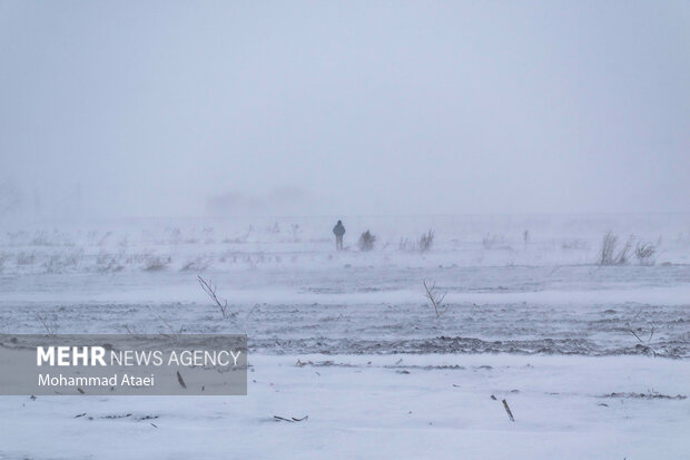 Beautiful scenery of winter snow in Olang-Ramian Road
