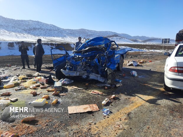 تصادف مرگبار در تقاطع امامزاده «ابوالوفا» کوهدشت