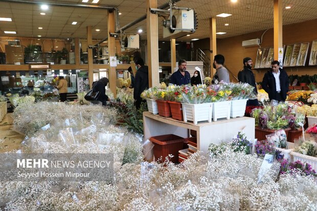 گرمی بازار گل مشهد در آستانه روز مادر