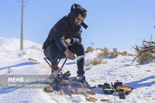 Snow tubing in Fars, Qazvin provinces