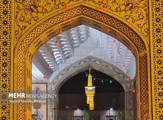 Imam Reza holy shrine on birthday anniv. of Hazrat Fatima