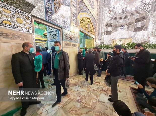 Imam Reza holy shrine on birthday anniv. of Hazrat Fatima