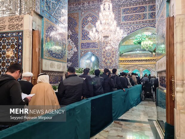 Imam Reza holy shrine on birthday anniv. of Hazrat Fatima