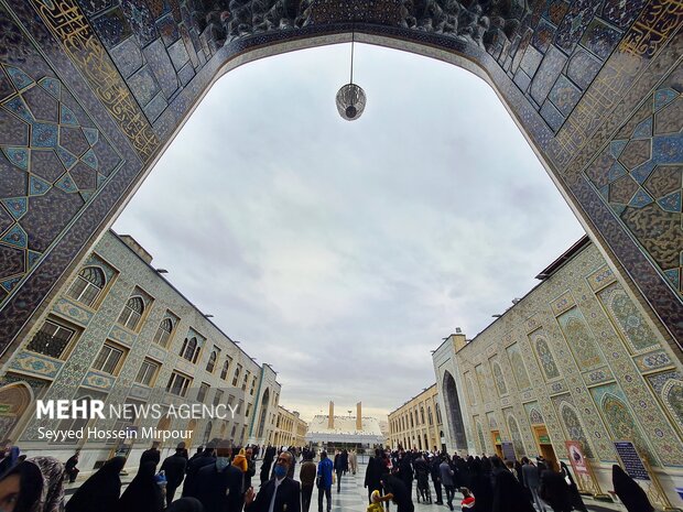 Imam Reza holy shrine on birthday anniv. of Hazrat Fatima