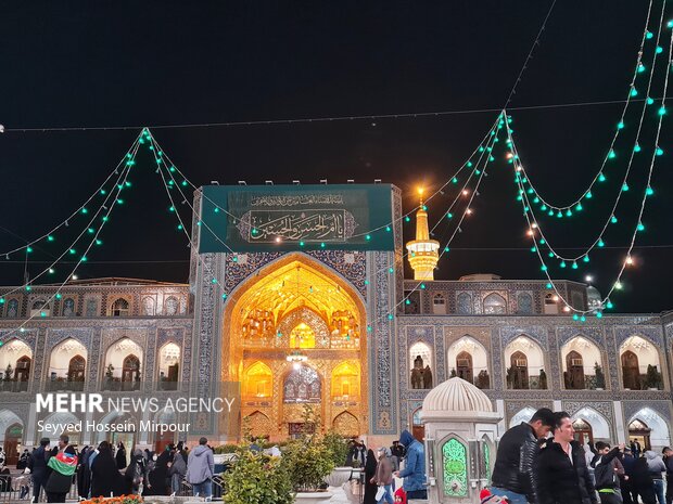 Imam Reza holy shrine on birthday anniv. of Hazrat Fatima