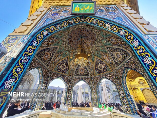 Imam Reza holy shrine on birthday anniv. of Hazrat Fatima