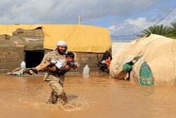 گروه های جهادی در مناطق سیل زده مستقر شده اند