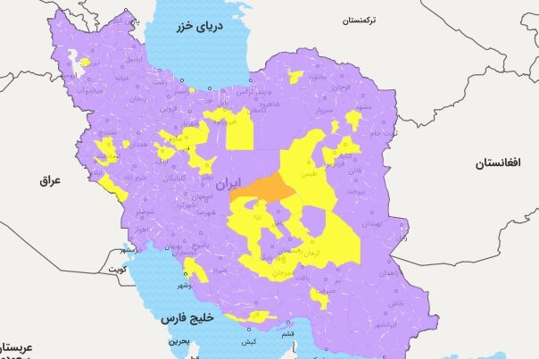 شهرستان‌های بوشهر و دشتستان در وضعیت زرد کرونایی قرار گرفتند