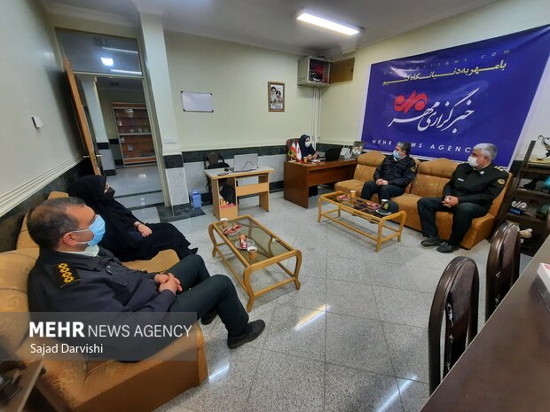حضور معاون اجتماعی فرماندهی انتظامی لرستان در خبرگزاری مهر