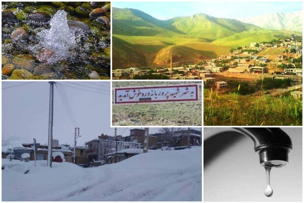 شهری در کرمانشاه که روزی ۴۵ دقیقه آب دارد/ مردم برف آب می کنند