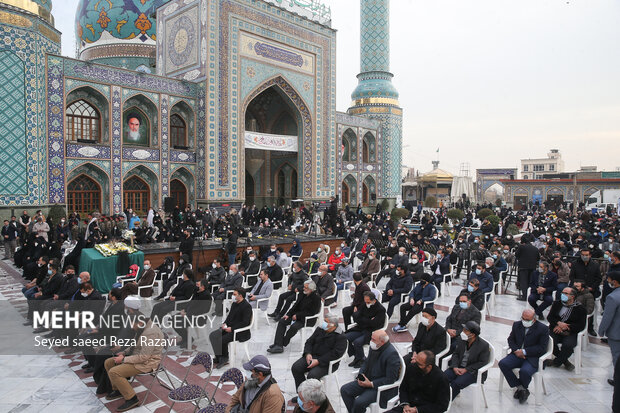 مراسم اربعین شهید حاج حسن ایرلو در  آستان مقدس امامزاده صالح (ع)  برگزار شد