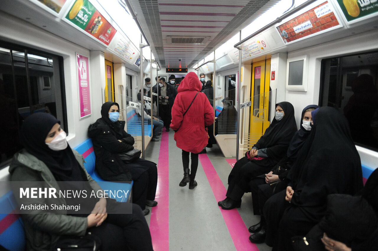 بهبود تهویه هوای متروی تهران برای کاهش ویروس کرونا در واگن‌ها