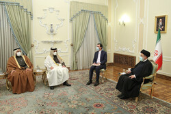 Cumhurbaşkanı Reisi Katar Dışişleri Bakanı'nı kabul etti
