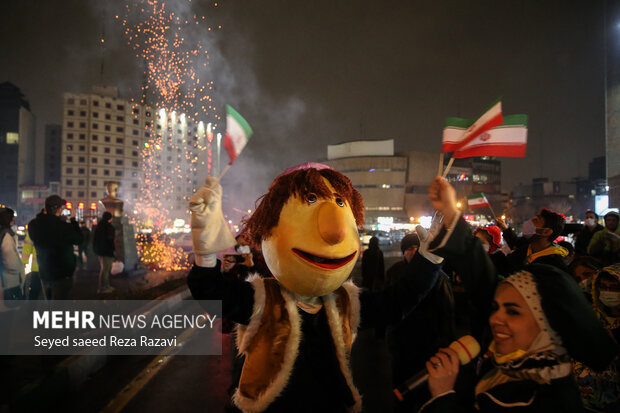 Happiness of Tehraners on victory of Iran Nat'l Football Team