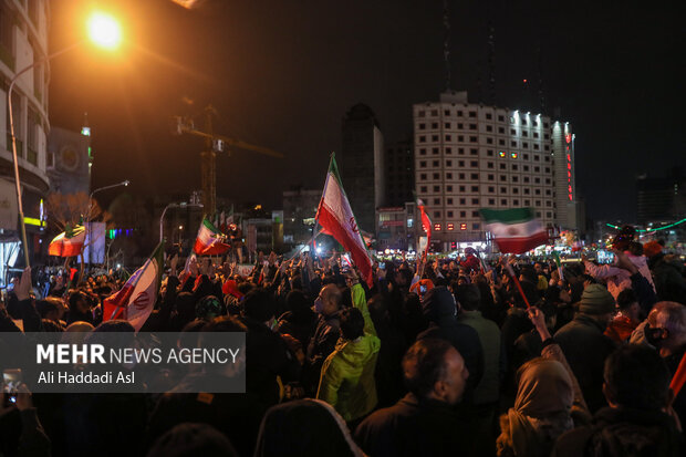 Happiness of Tehraners on victory of Iran Nat'l Football Team