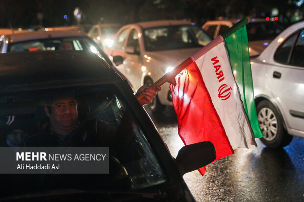 Happiness of Tehraners on victory of Iran Nat'l Football Team