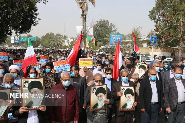 راهپیمایی مردم بوشهر در حمایت از مردم مظلوم یمن 