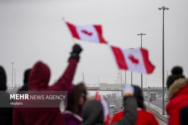 تظاهرات کامیونی در کانادا علیه واکسیناسیون اجباری