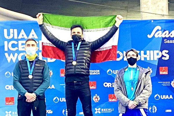 Iran&s Beheshti takes silver at UIAA Ice Climbing World Cup