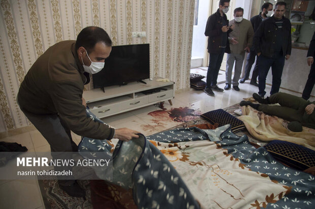 بازسازی صحنه قتل خانوادگی در کرمانشاه