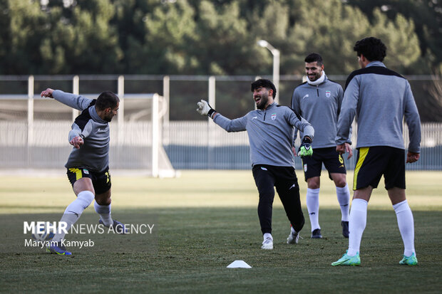 تمرین تیم ملی فوتبال ایران پیش از دیدار با امارات در مرکز ملی فوتبال برگزار شد