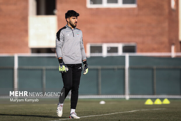 امیر عابدزاده در آخرین تمرین تیم ملی فوتبال ایران پیش از دیدار با امارات حضور دارد