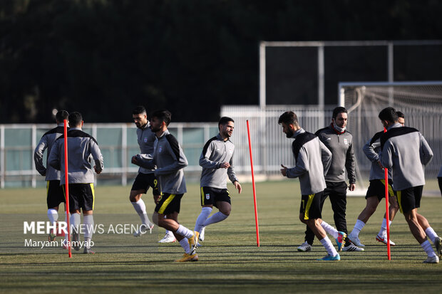 تمرین تیم ملی فوتبال ایران پیش از دیدار با امارات در مرکز ملی فوتبال برگزار شد