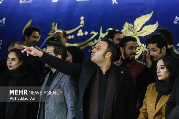 محمد حسین مهدویان کارگردان فیلم مرد بازده در نخستین روز چهلمین جشنواره فیلم فجر در برج میلاد تهران حضور دارد