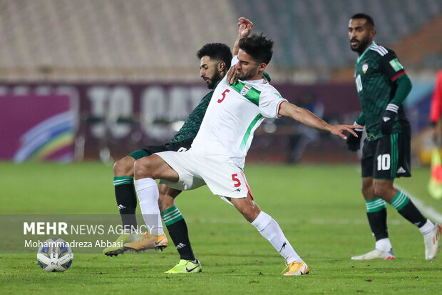  دیدار تیم‌های ملی فوتبال ایران و امارات در مرحله مقدماتی جام جهانی ۲۰۲۲ قطر در استادیوم آزادی  برگزار شد