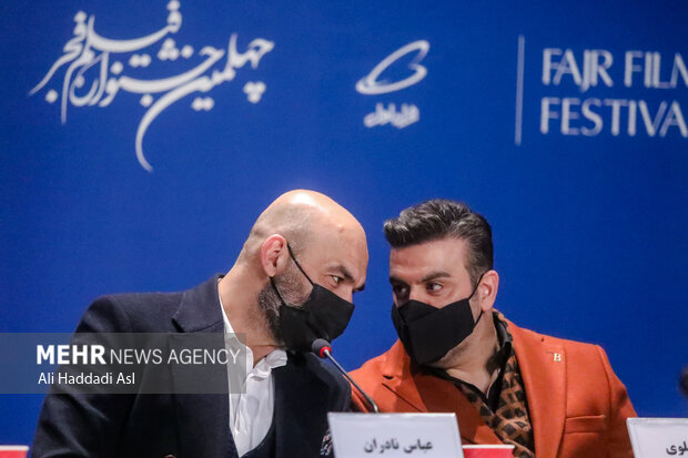 بهرنگ علوی بازیگر فیلم شادروان در نشست خبری این فیلم در دومین روز از چهلمین جشنواره فیلم فجر در برج میلاد حضور دارد
