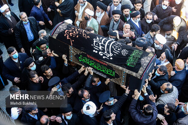 Ayatollah Safi Golpaygani funeral ceremony held in Qom