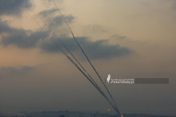 مقاومت فلسطین ۲ موشک از غزه به سمت دریا شلیک کرد
