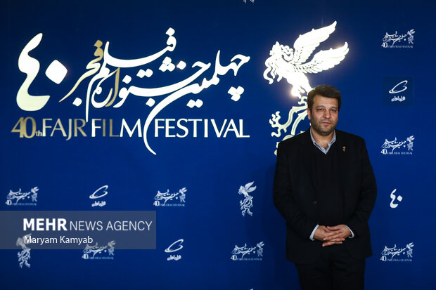 محمد خزایی رئیس سازمان سینمایی در چهارمین روز چهلمین جشنواره فیلم فجر در برج میلاد حضور یافت