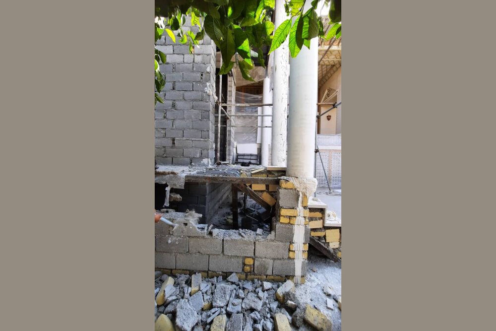سازه فیلم سووشون در باغ عفیف آباد شیراز تخریب شد