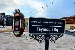 تمثال شهید تیموری در منطقه ۲ رونمایی شد