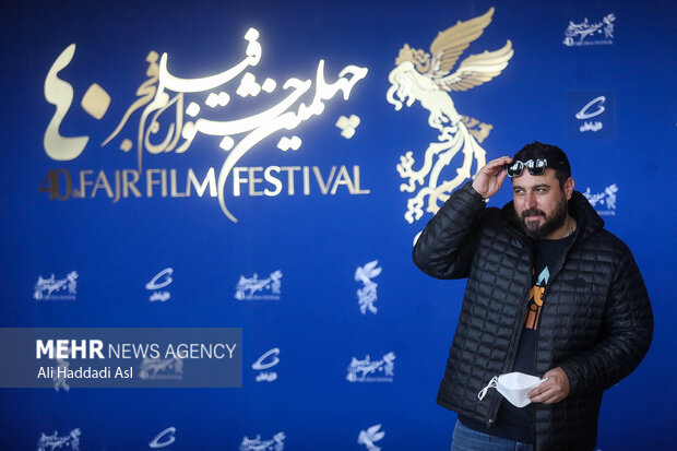 محسن کیایی بازیگر فیلم نگهبان شب در مراسم پیش از اکران فیلم خود در هفتمین روز چهلمین جشنواره فیلم فجر حضور دارد