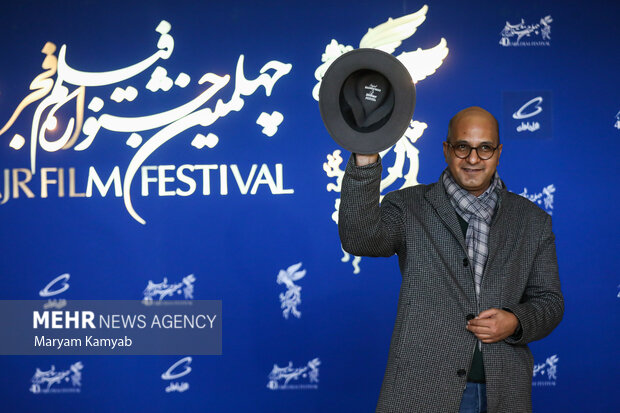 امین میری بازیگر فیلم بدون قرار قبلی در مراسم پیش از اکران این فیلم در هشتمین روز چهلمین جشنواره فیلم فجر حضور دارد