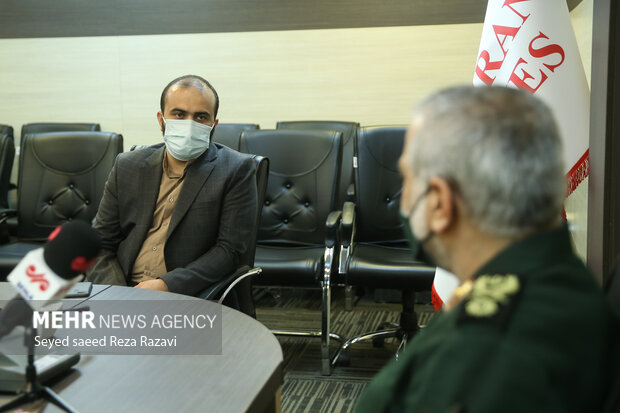 Gen. Shekarchi visits Mehr News Agency 