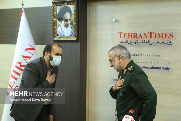 Gen. Shekarchi visits Mehr News Agency 