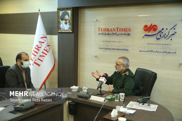 Gen. Shekarchi visits Mehr News Agency 