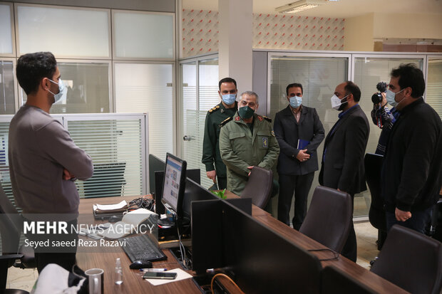 Gen. Shekarchi visits Mehr News Agency 