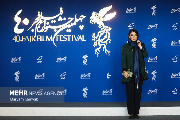 لیندا کیانی بازیگر فیلم سینمایی ضد در مراسم پیش از اکران این فیلم در دهمین روز چهلمین جشنواره فیلم فجر حضور دارد