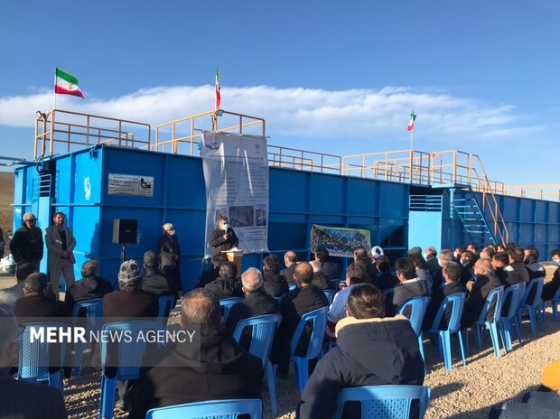 تصفیه‌خانه فاضلاب شهر گرمی افتتاح شد