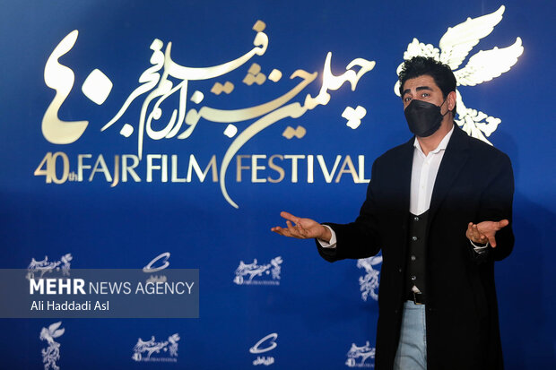 حمدرضا علیمردانی بازیگر فیلم سینمایی نمور در مراسم پیش از اکران فیلم خود در یازدهمین روز چهلمین جشنواره فیلم فجر حضور دارد