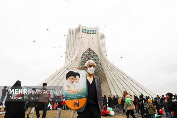 راهپیمایی یوم الله ۲۲ بهمن در تهران